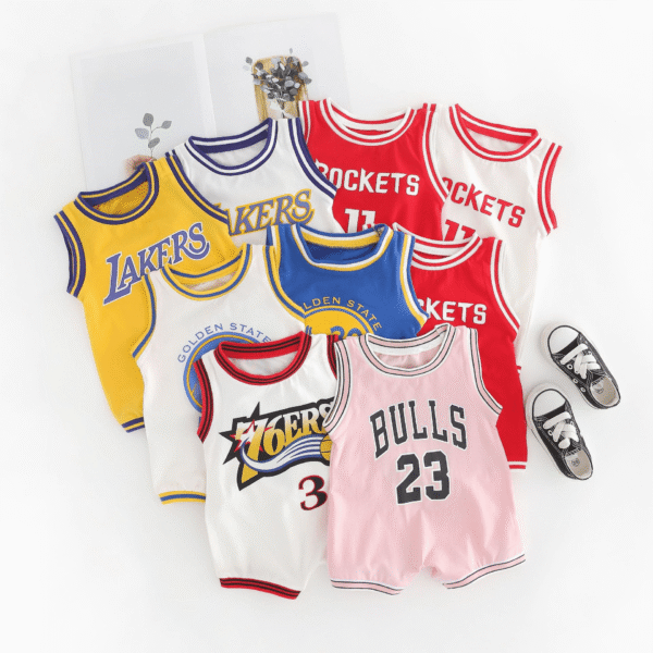 Kids NBA Basketball Jersey Romper