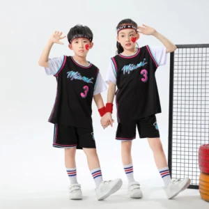 Kids Miami Heat Wade Jersey I 2PCs NBA Outfit