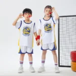Kids Warriors Jersey I 2PCs Basketball Outfit
