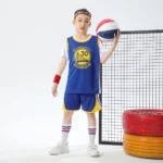 Kids Warriors Jersey I 2PCs Basketball Outfit