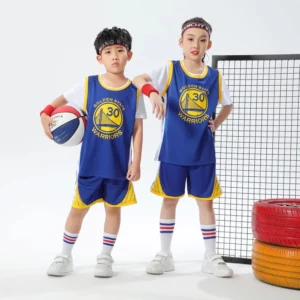 Kids Warriors Jersey I 2PCs Basketball Outfit