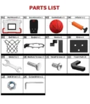 Kids Foldable Basketball Hoop Toy