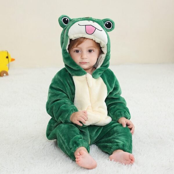 Green Frog Baby Jumpsuit