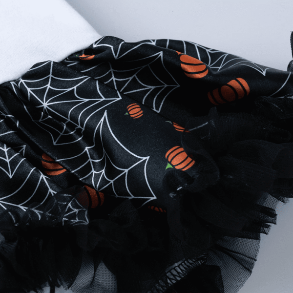 Infant Girls Pumpkin Print Tutu Dress