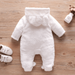 Fleece Rabbit Baby Jumpsuit