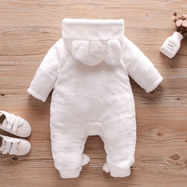 Fleece Rabbit Baby Jumpsuit