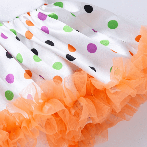 Infant Girls Pumpkin Print Tutu Dress