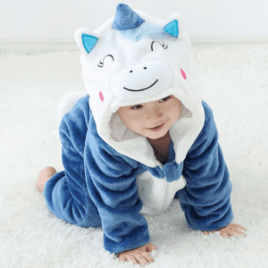 Baby Unicorn Jumpsuit - Blue