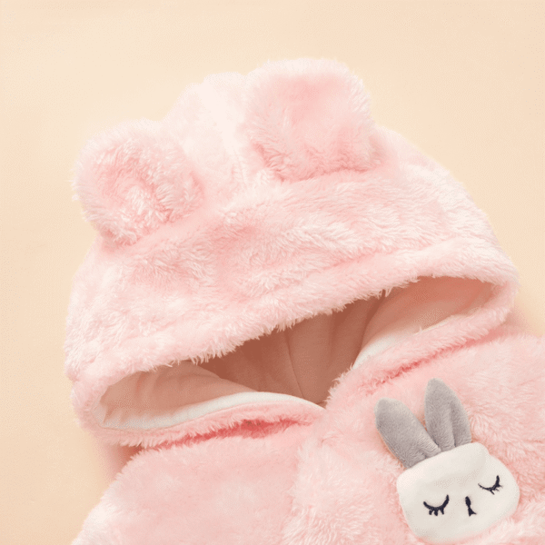 Fleece Rabbit Baby Jumpsuit
