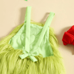 Infant Green Furry Grinch Costume With Headband