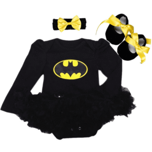 3pcs Baby Bat Girl Romper