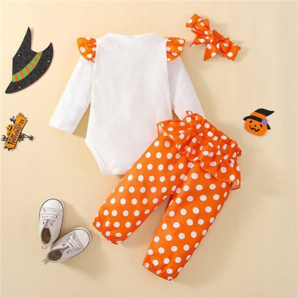 Newborn Halloween 3PCS Pumpkin Clothes Sets
