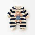 Baby Bear Striped Jumpsuit