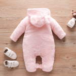 Fleece Rabbit Baby Jumpsuit