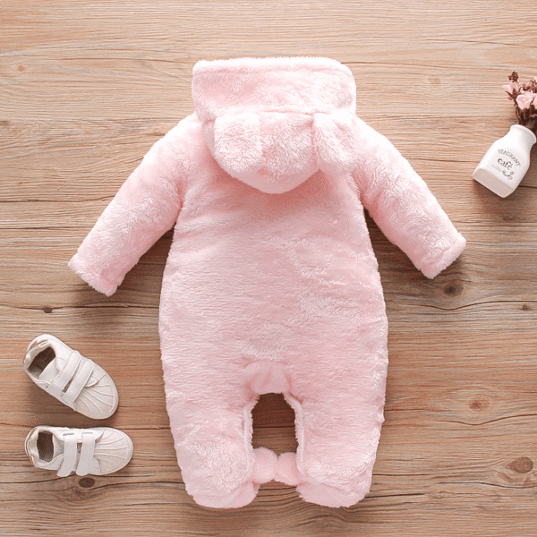 Fleece Rabbit Baby Jumpsuit