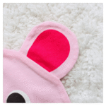 Pink Bear Baby Romper With Cap