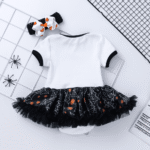 Infant Girls Pumpkin Print Tutu Dress
