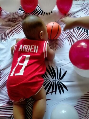 Kids NBA Basketball Jersey Romper photo review