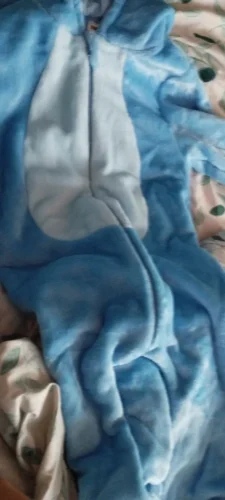 Baby Stitch Onesie | Fluffy jumpsuit photo review