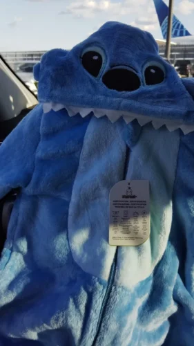 Baby Stitch Onesie | Fluffy jumpsuit photo review