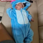 Baby Stitch Onesie | Fluffy jumpsuit photo review