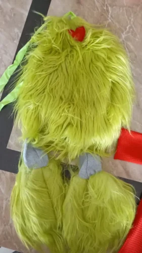 Infant Green Furry Grinch Costume With Headband photo review