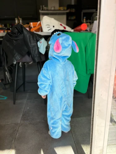 Baby Stitch Onesie | Fluffy jumpsuit photo review