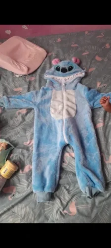 Baby Stitch Onesie | Fluffy jumpsuit photo review