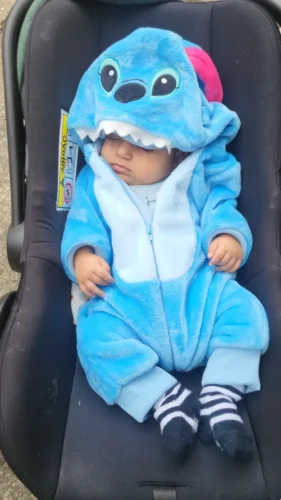 Baby Stitch Onesie | Fluffy jumpsuit photo review