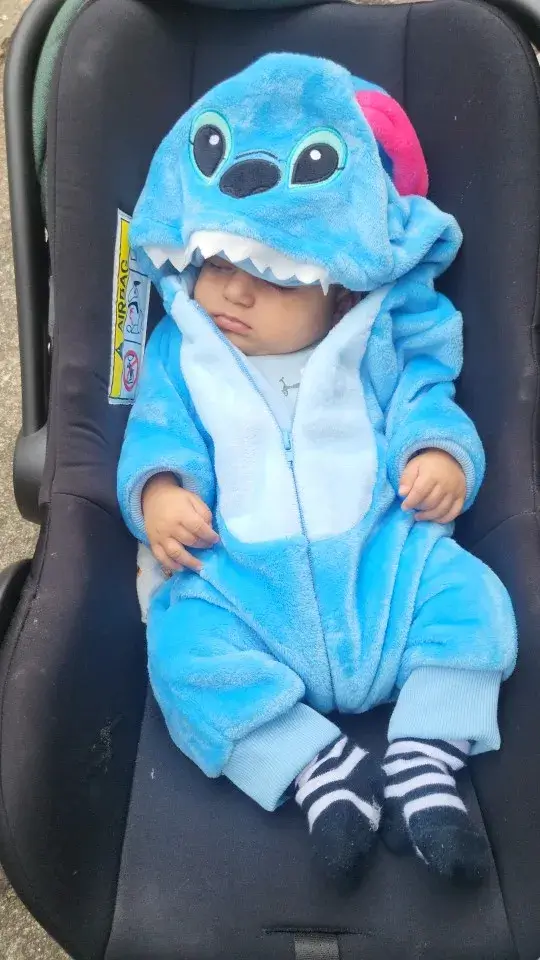 Baby Stitch Onesie | Fluffy jumpsuit