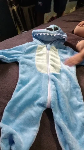 Baby Stitch Onesie | Fluffy jumpsuit photo review