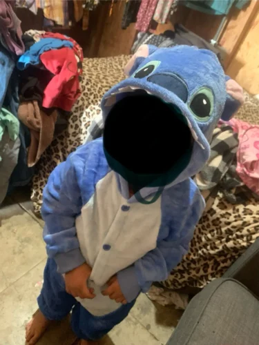 Baby Stitch Onesie | Fluffy jumpsuit photo review