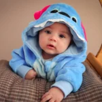 Baby Stitch Onesie | Fluffy jumpsuit photo review