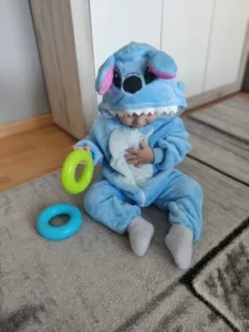 Baby Stitch Onesie | Fluffy jumpsuit photo review