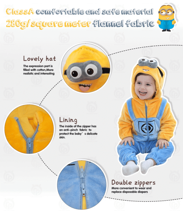 Little Minion Baby Jumpsuit