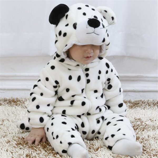 Snow Leopard Baby Jumpsuit
