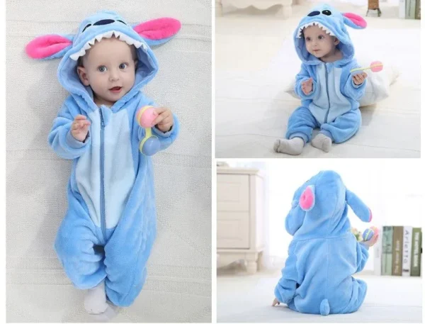 Baby Stitch Onesie | Fluffy jumpsuit