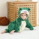 Green Frog Baby Jumpsuit