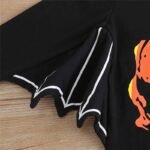 Halloween Pumpkin Print Bat Costume
