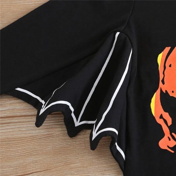 Halloween Pumpkin Print Bat Costume
