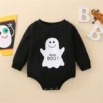 Ghost Printed Baby Sweatshirt Romper
