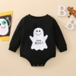 Baby Pumpkin Print Sweatshirt Bodysuit
