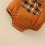 Baby Pumpkin Print Sweatshirt Bodysuit