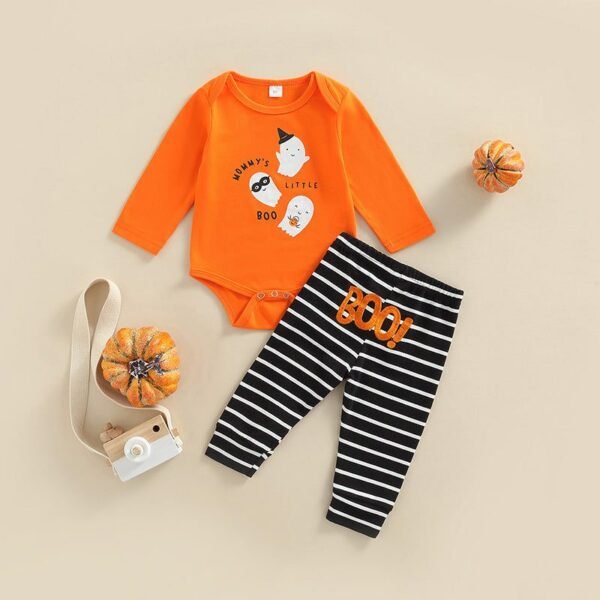 Halloween Newborn 2PCS Ghost Printing Onesie