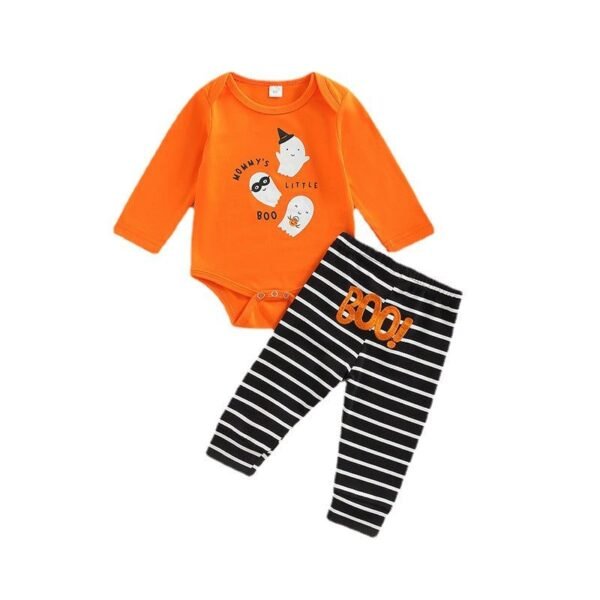 Halloween Newborn 2PCS Ghost Printing Onesie