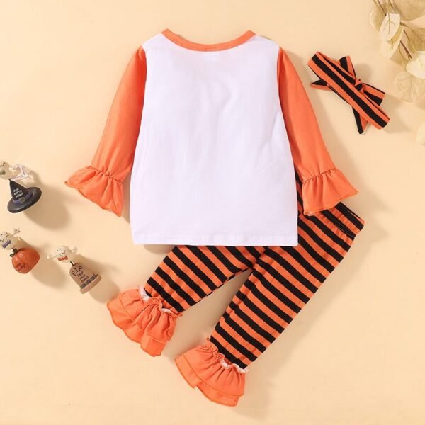 Halloween 3pcs Top Pant Headwear Outfit