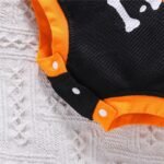 Infant Ghost Letter Printed Sweatshirt Romper