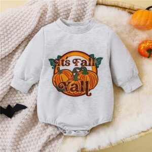 Baby Long Sleeved Crew Neck Romper
