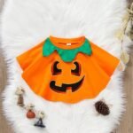 Kids Pumpkin Print Cloak