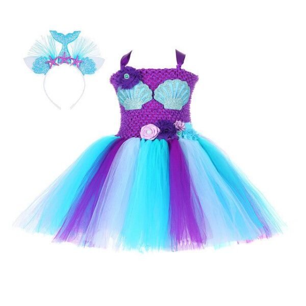 Mermaid Girls Ball Gown Princess Dress